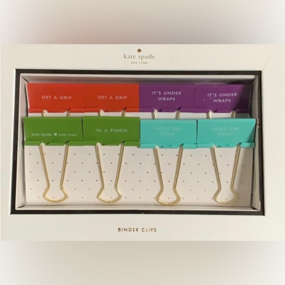 Kate Spade New York Binder Clips